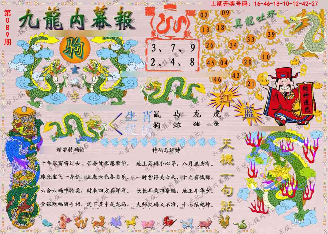 089期正版九龙内幕报[图]